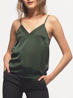Dark Green Camisole Top